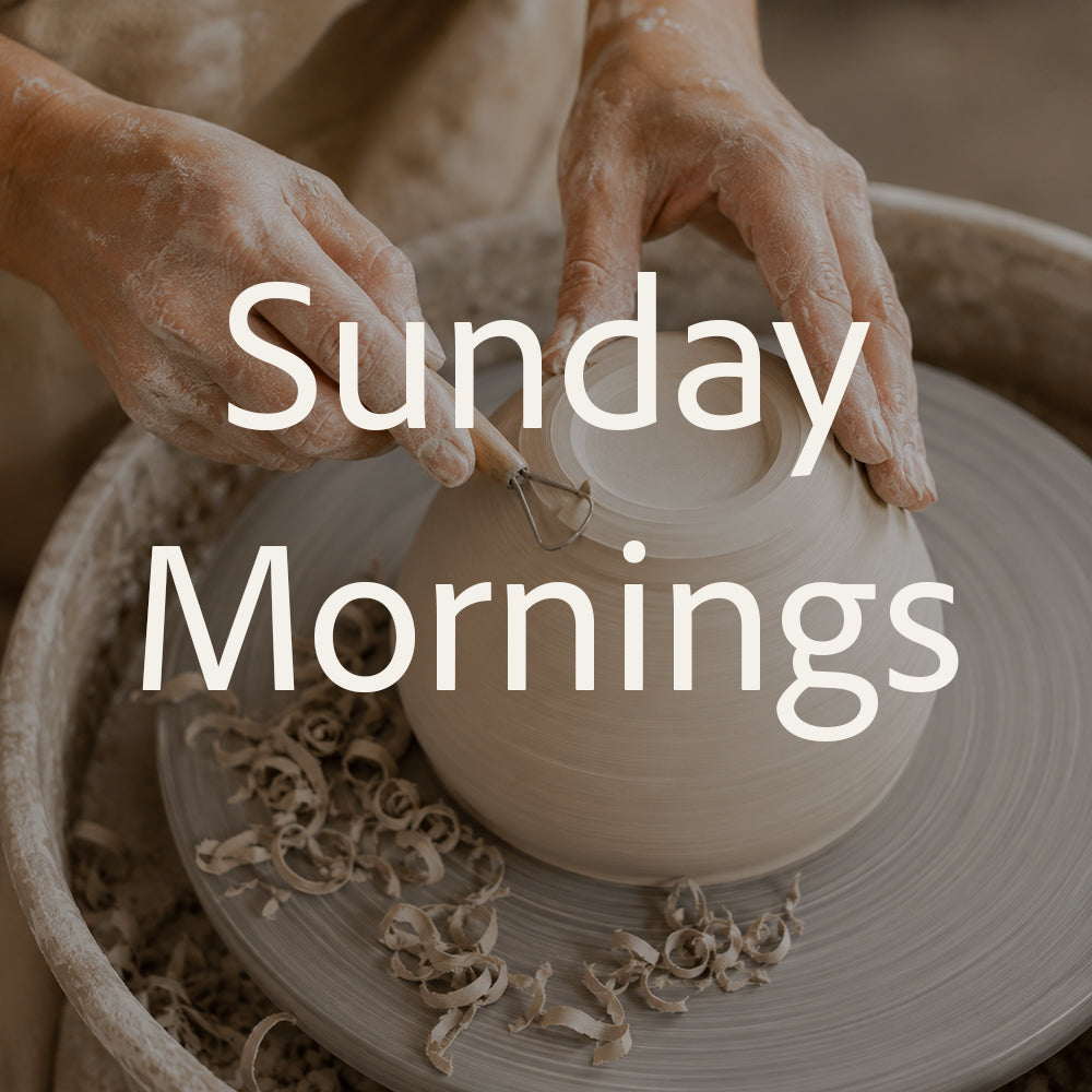 8-week wheel throwing - Sunday mornings