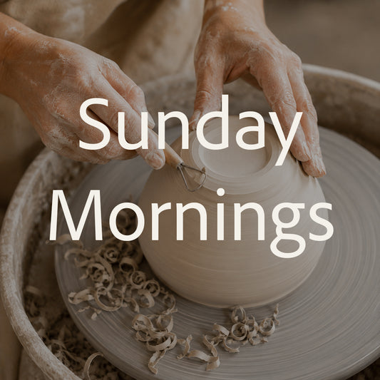 8-week wheel throwing - Sunday mornings